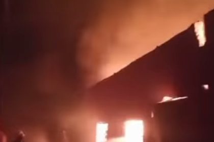 Goods destroyed as night fire razes warehouse in Anambra