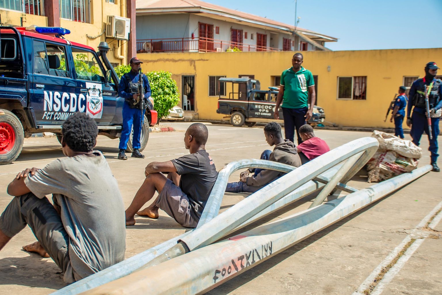 NSCDC arrests four suspected streetlight vandals in Abuja