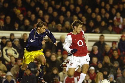 ‘Even though it was late in the game, the Arsenal fans started singing my name. It felt like the moment I announced myself as a professional footballer’: Ex-Gunners star recalls scoring first senior goal as a teenager at Highbury