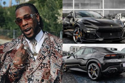 Burna Boy Spends Billions Brand New ferrari Purosangue