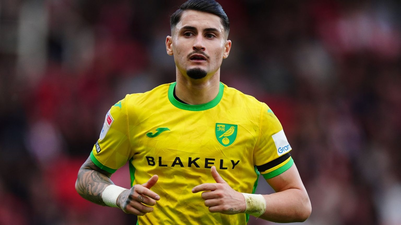 Norwich winger Borja Sainz handed six-game ban and fined £12,000 for spitting incident during…