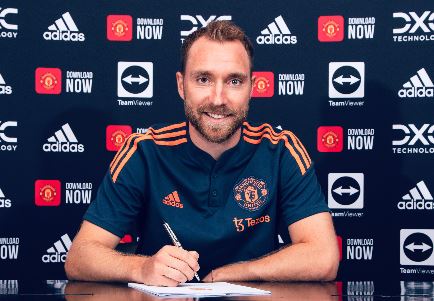 EPL: Manchester United, Eriksen to part ways end of season
