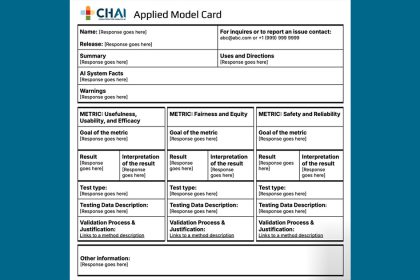 CHAI launches open-source healthcare AI nutrition label model card