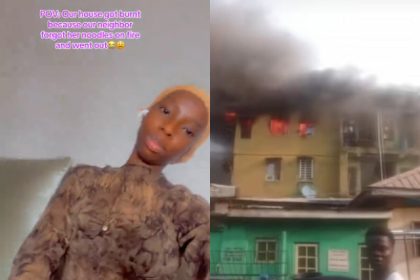 Fire Burns Down Lady’s House After Neighbor Forgets Noodles On Stove