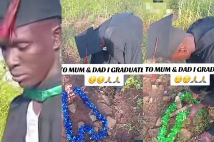 Man Touches Many Hearts As He Pays Tribute To His Late Parents On Graduation Day