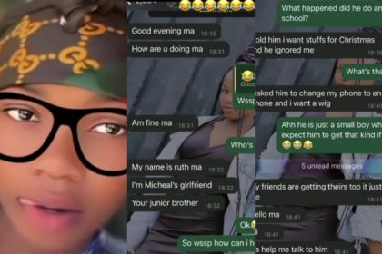 Lady Shares 15-Year-Old Brother’s Girlfriend’s Complaints In Surprising Whatsapp Messages