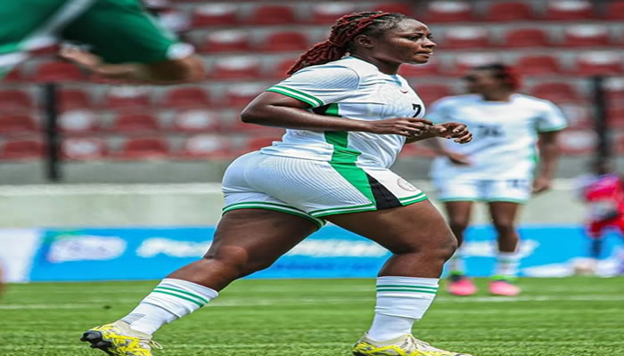 Nigeria midfielder Mathias makes male fans drool with beauty, craft