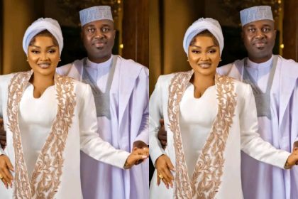 Mercy Aigbe’s Husband Adeoti Ignores first Wife, Comforts Actress Following Fire Incident