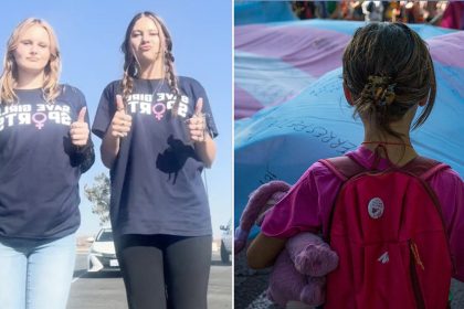 High school facing student uprising over ban of shirts protesting trans athletes after girls beg for safety