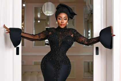Styled by Swanky Jerry, Ini Edo Commands Attention at Red Sea Film Festival in an All Black Stunner