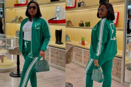 Actress Eniola Badmus models for Seyi Vodi