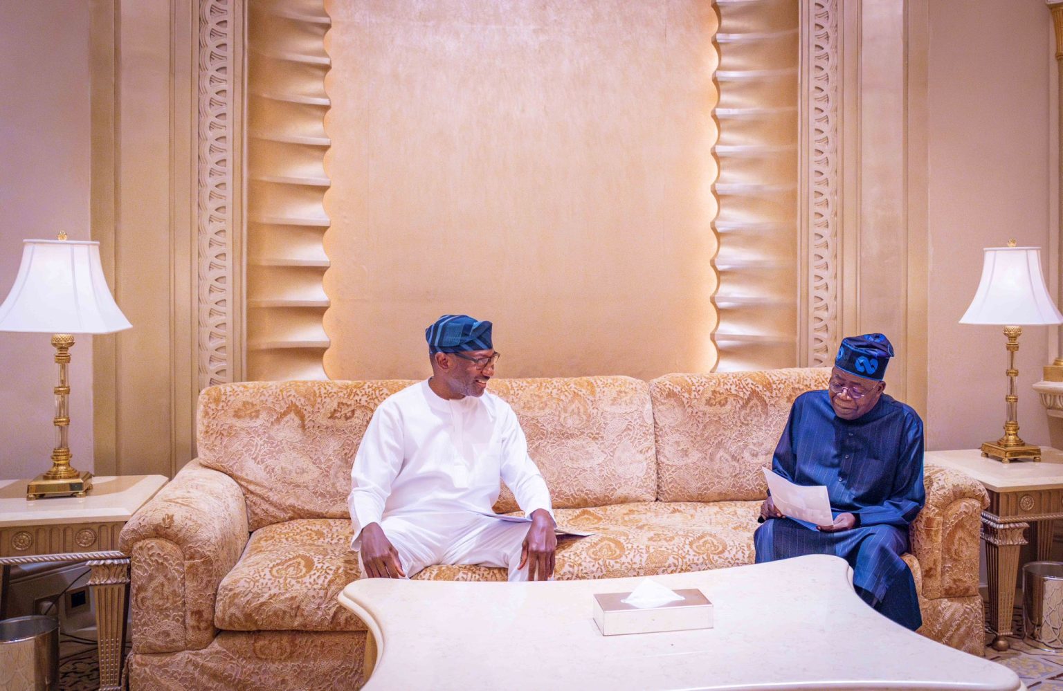 Tinubu meets FBN Holdings chairman Otedola in Abu Dhabi amid legal dispute 
