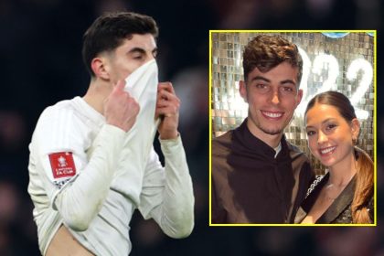 Kai Havertz’s wife shares vile threats sent to the couple’s unborn baby