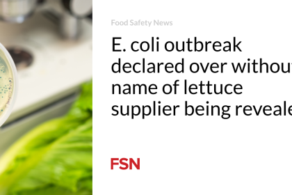 E. coli outbreak declared over without name of lettuce supplier being revealed