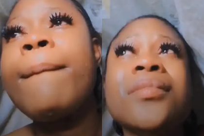 Nigerian lady cries bitterly as boyfriend of 7 years impregnates her younger sister