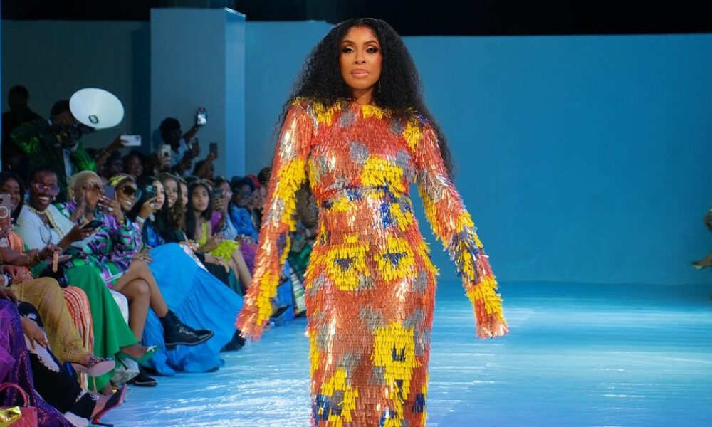 Mo Abudu Closes Lanre Da Silva’s SS25 Show with Grace | Watch Her Strut the Runway
