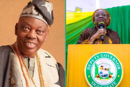 Video: Moment Nigerian deputy governor asked her daughter to fanz Okoya’s sons got Nigerians talking