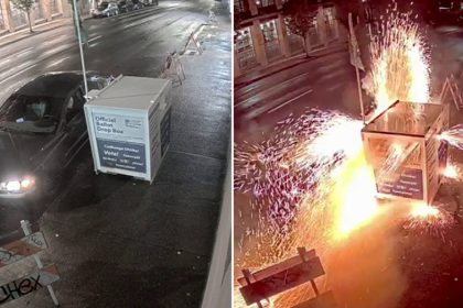 FBI says Washington, Oregon ballot box fire suspect still unknown, explosion seen on surveillance video