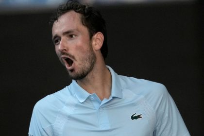 Australian Open: Daniil Medvedev smashes net camera in anger during five-set win