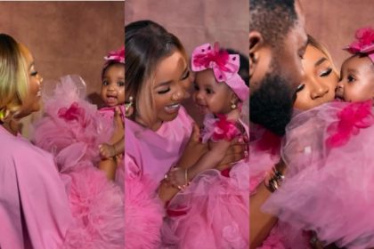 Ekene Umenwa Shows Off Daughter’s Face for The First Time with Powerful Prayers