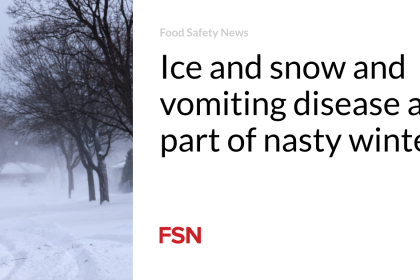 Ice and snow and vomiting disease all part of  nasty winter