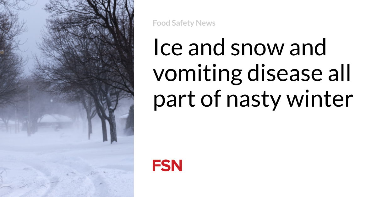 Ice and snow and vomiting disease all part of nasty winter
