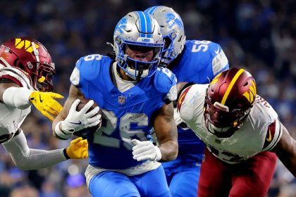 Lions RB Jahmyr Gibbs scores 1-yard TD vs. Commanders