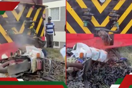 Ruiru: Boda boda rider fatally hit by train while attempting to cross railway line