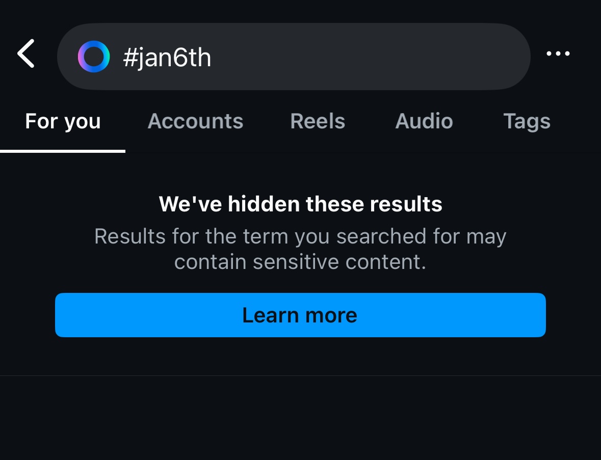 Instagram blocked searches for #democrats and other political hashtags