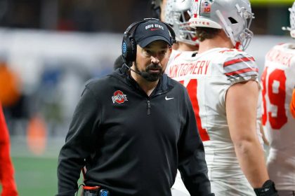 Ryan Day, Will Howard, Simon Involved in Golf Cart Crash on Video After OSU Wins CFP