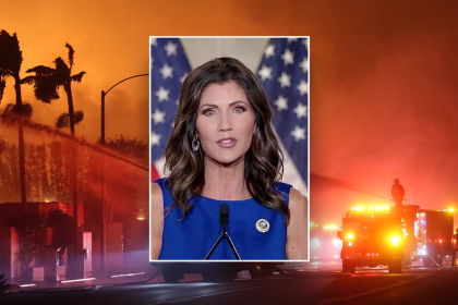Powerful fire union that was neutral in 2024 backs Noem for DHS as California wildfires rage