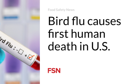 Bird flu causes first human death in U.S.