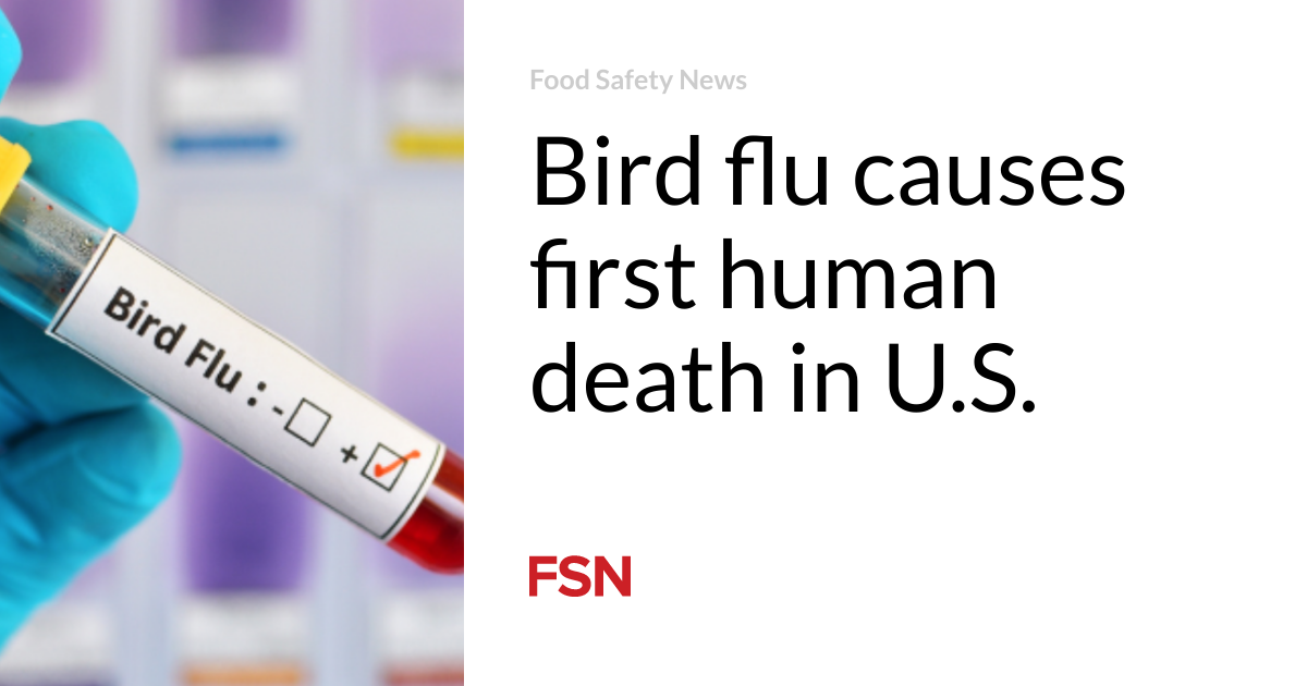 Bird flu causes first human death in U.S.