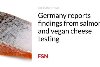 Germany reports findings from salmon and vegan cheese testing