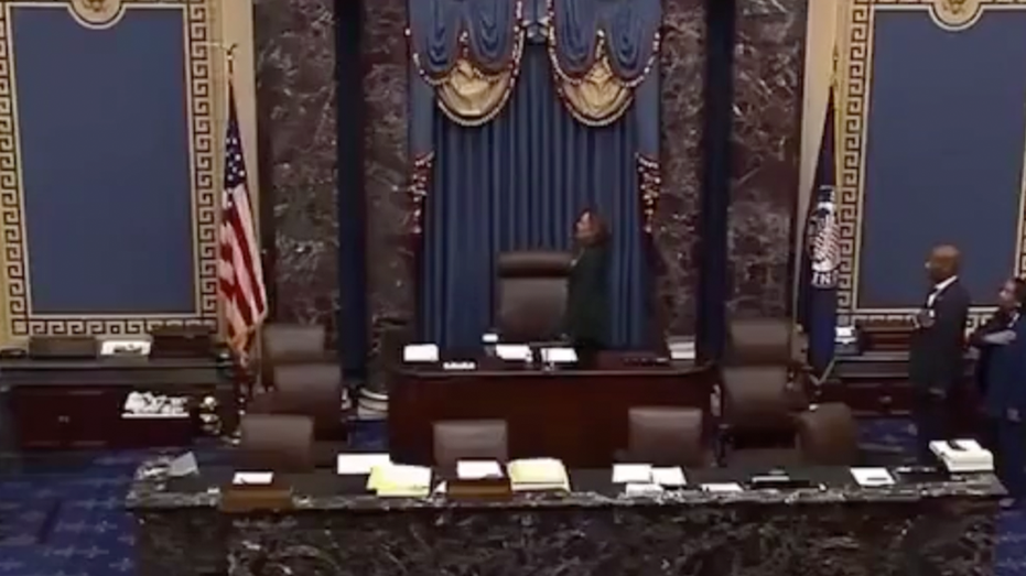 VP Harris mocked for flubbing opening line of Pledge of Allegiance: ‘What an embarrassment’