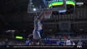 Andre Screen throws down an alley-oop dunk, extending Butler’s lead over Seton Hall