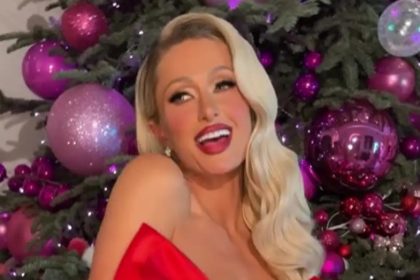 Paris Hilton strips down for racy Christmas photoshoot: ‘My presence is a present’
