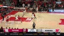 Rutgers’ Ace Bailey hits a clutch 3-pointer for Rutgers going into halftime vs. Nebraska