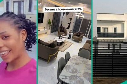 Watch inspiring video as lady shows off mansion she built at 24