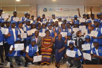 50 newly trained emergency responders join the Liberia AVoHC SURGE