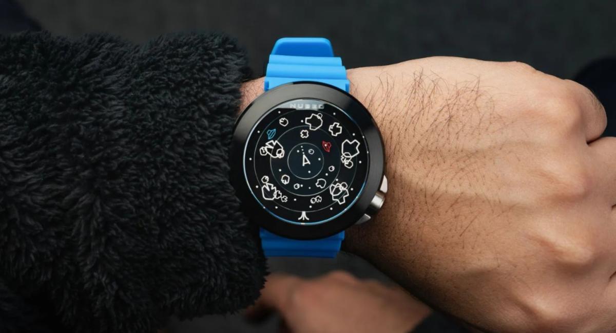 Good luck figuring out what time it is on this cool Asteroids watch
