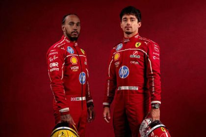 Ferrari dévoile les photos d’Hamilton et Leclerc en combinaison