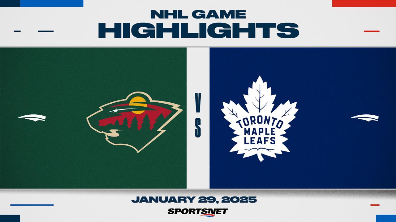 NHL Highlights: Wild 3, Maple Leafs 1