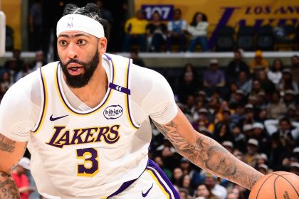 Lakers’ Anthony Davis Out with Abdominal Injury After Early Exit vs. 76ers