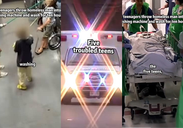 Moment Teenagers Put Homeless Man Into Washing Machine For 10 Hours, causing him to die