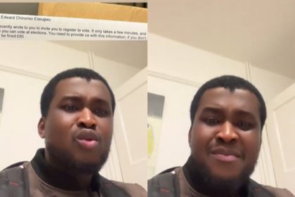 Abroad-based Nigerian man cries out after UK government instructs him to register to vote or face £80 fine