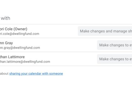 Google Calendar now shows who else can see a shared event