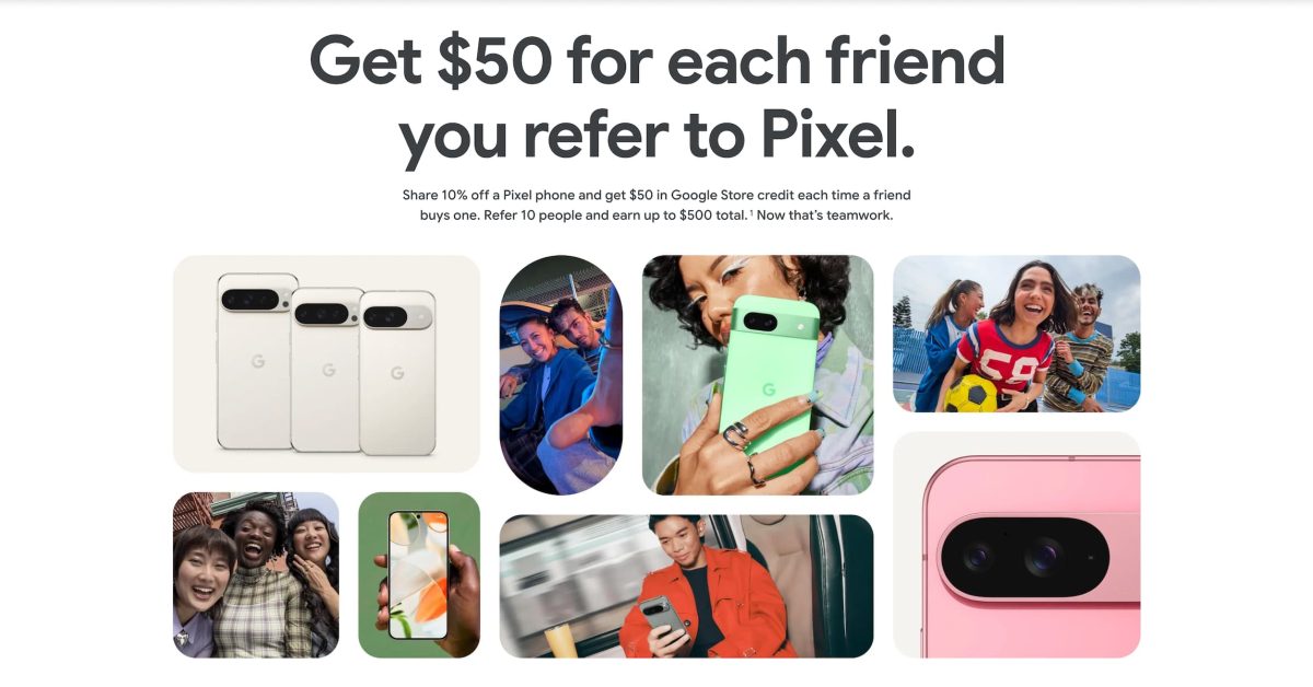 Google launches Pixel Referral Program: $50 store credit, 10% discount [U]