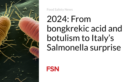 2024: From bongkrekic acid and botulism to Italy’s Salmonella surprise