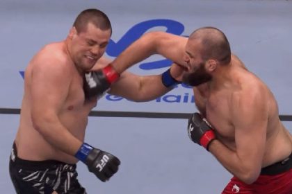UFC Fight Night 250 video: Shamil Gaziev lands walk-off KO of Thomas Petersen